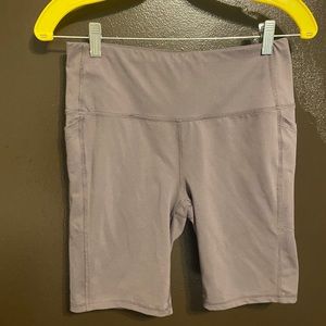 Grey biker shorts